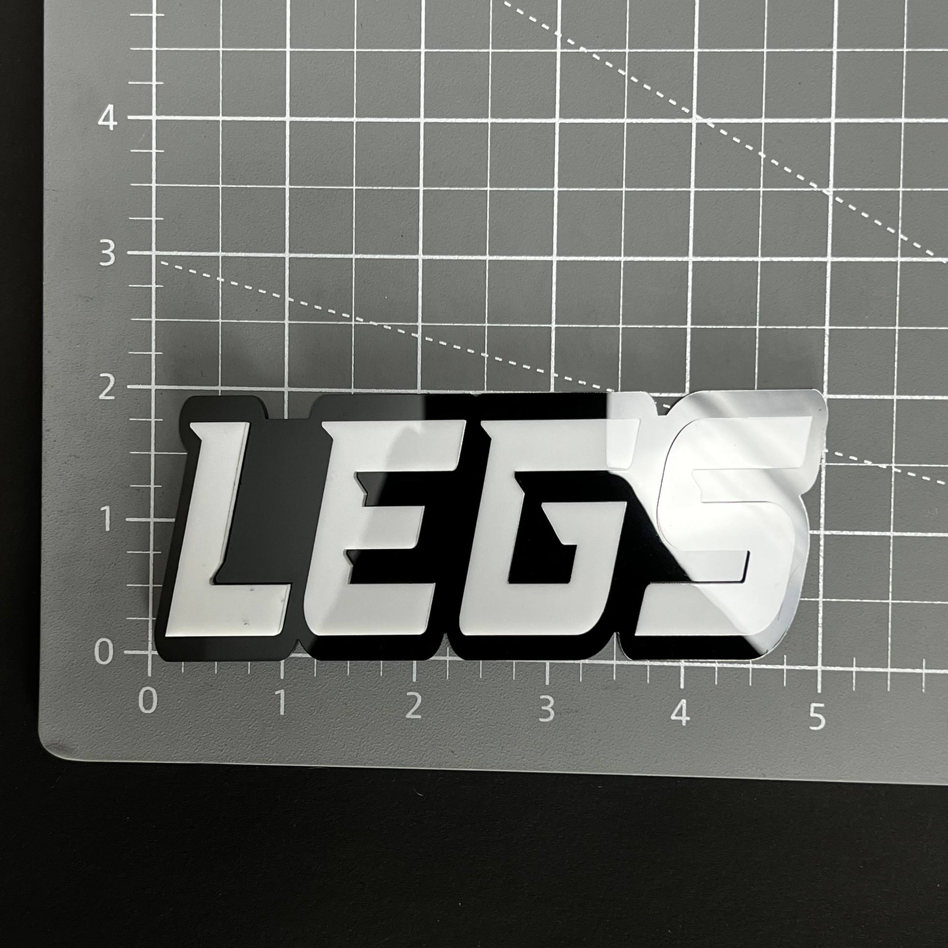 1PC LEGS 3D Acrylic Badge - Car Truck Emblem Fender Tailgate Trunk Sticker