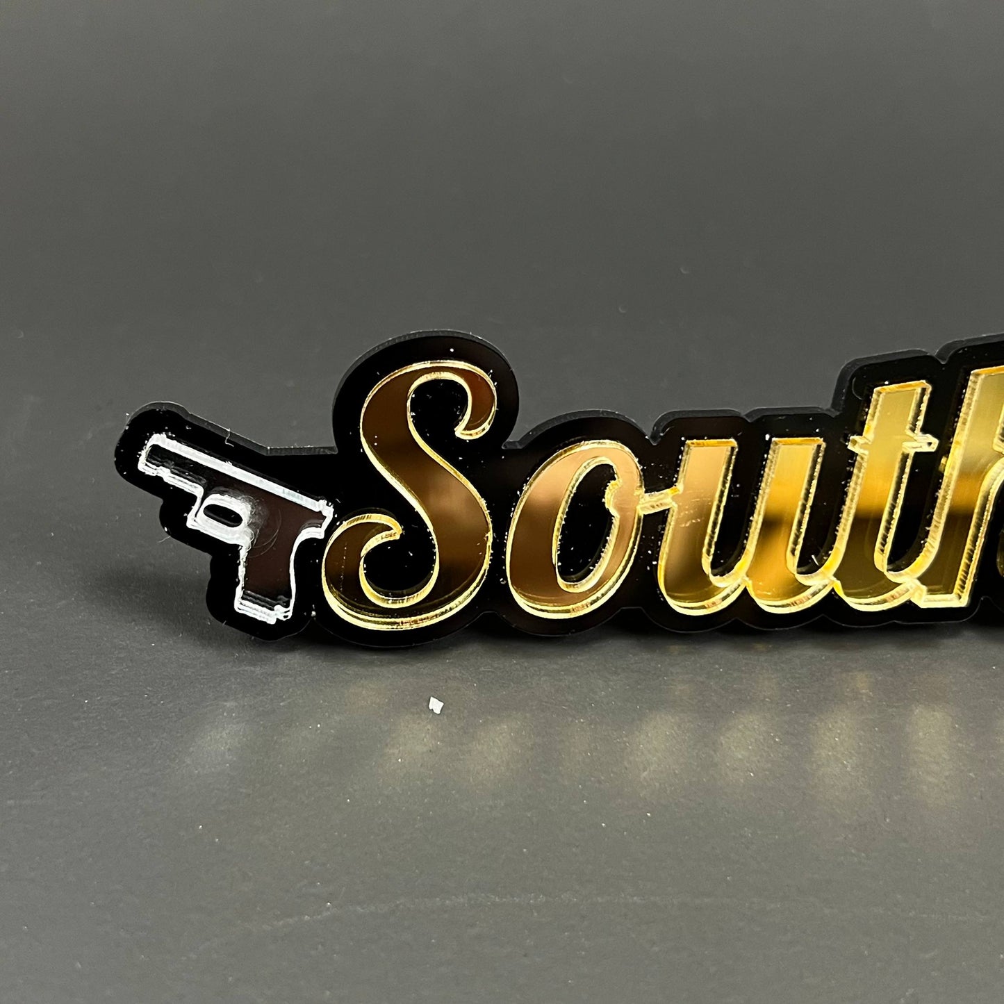 1PC Southern Custom 3D Acrylic Badge - Car Truck Emblem Fender Tailgate Trunk Sticker