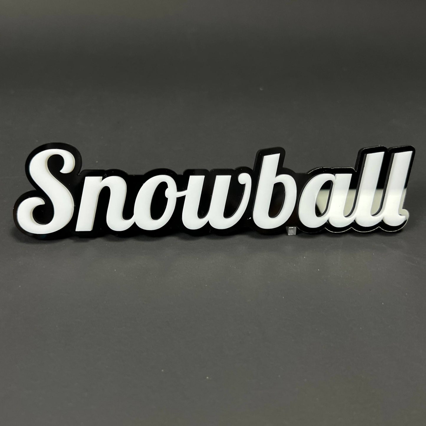 1PC Snowball 3D Acrylic Badge - Car Truck Emblem Fender Tailgate Trunk Sticker