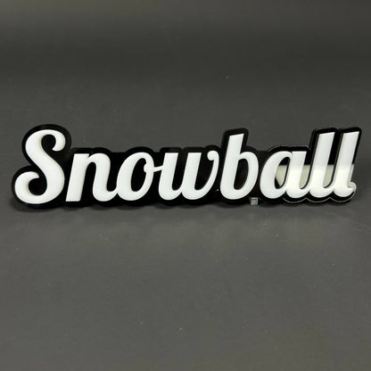 1PC Snowball 3D Acrylic Badge - Car Truck Emblem Fender Tailgate Trunk Sticker
