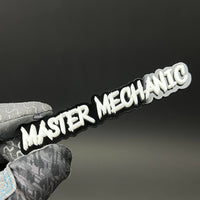 1PC MASTER MECHANIC 3D Acrylic Badge - Car Truck Emblem Fender Sticker