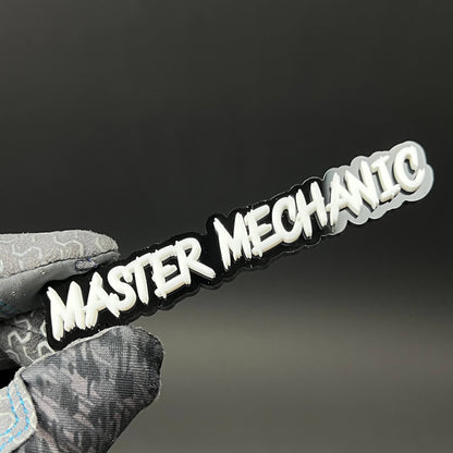 1PC MASTER MECHANIC 3D Acrylic Badge - Car Truck Emblem Fender Sticker