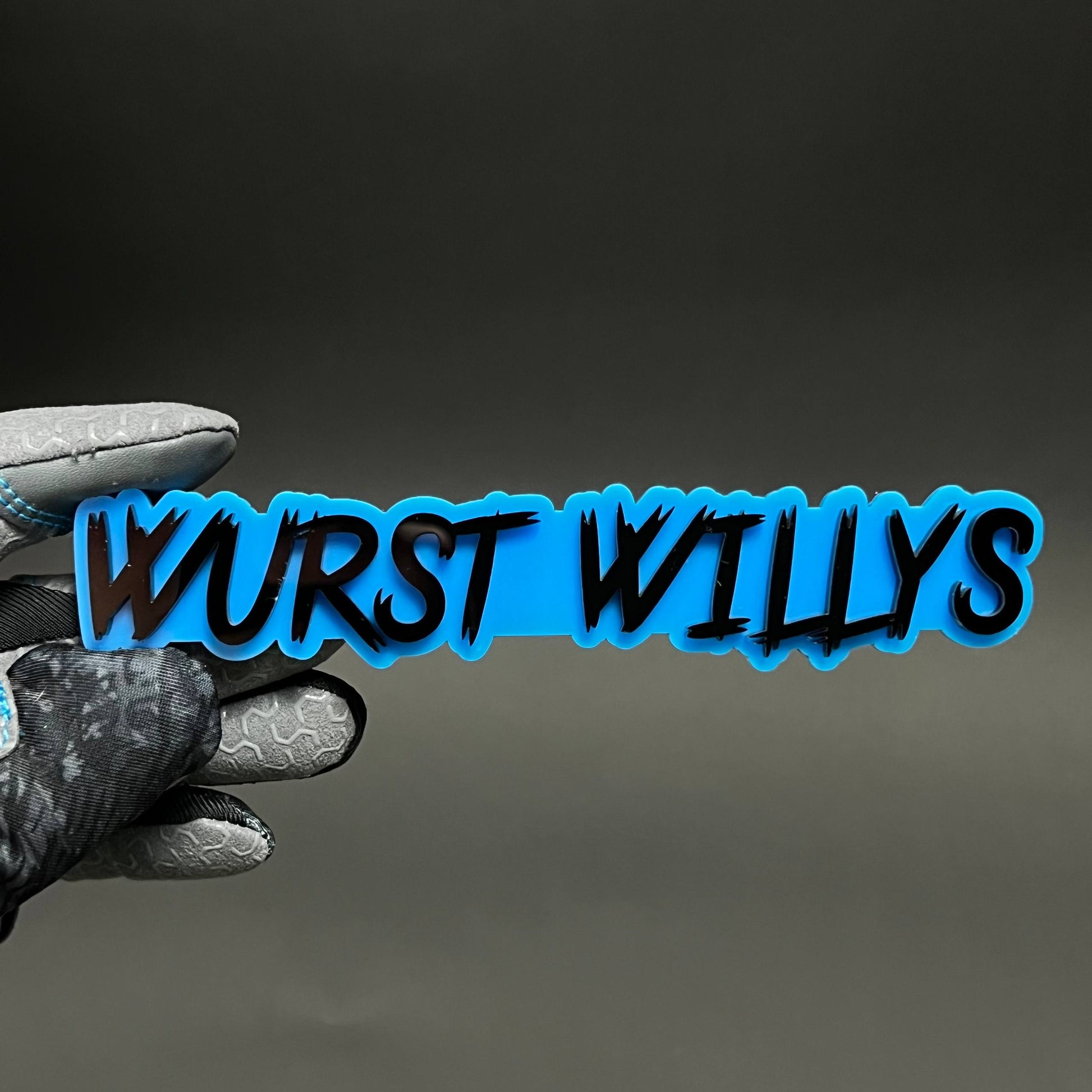 1PC WURST WILLYS 3D Acrylic Badge - Car Truck Emblem Fender Sticker