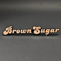 1PC Brown Sugar 3D Acrylic Badge - Car Truck Emblem Fender Sticker