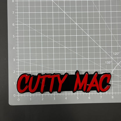 1PC CUTTY MAC 3D Acrylic Badge - Car Truck Emblem Fender Tailgate Trunk Sticker