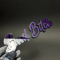 1PC Bad Bitch 3D Acrylic Badge - Car Truck Emblem Fender Tailgate Trunk Sticker