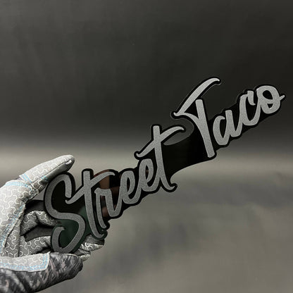 1PC Street Taco 3D Acrylic Badge - Car Truck Emblem Fender Sticker