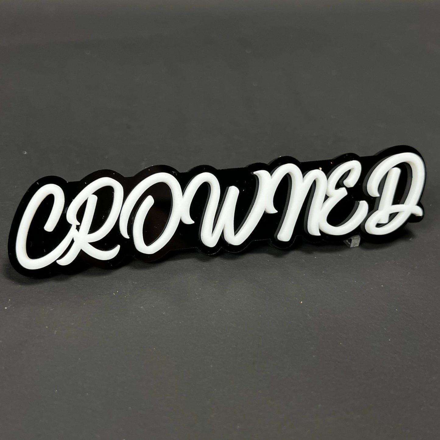 1PC CROWNED 3D Acrylic Badge - Car Truck Emblem Fender Tailgate Trunk Sticker
