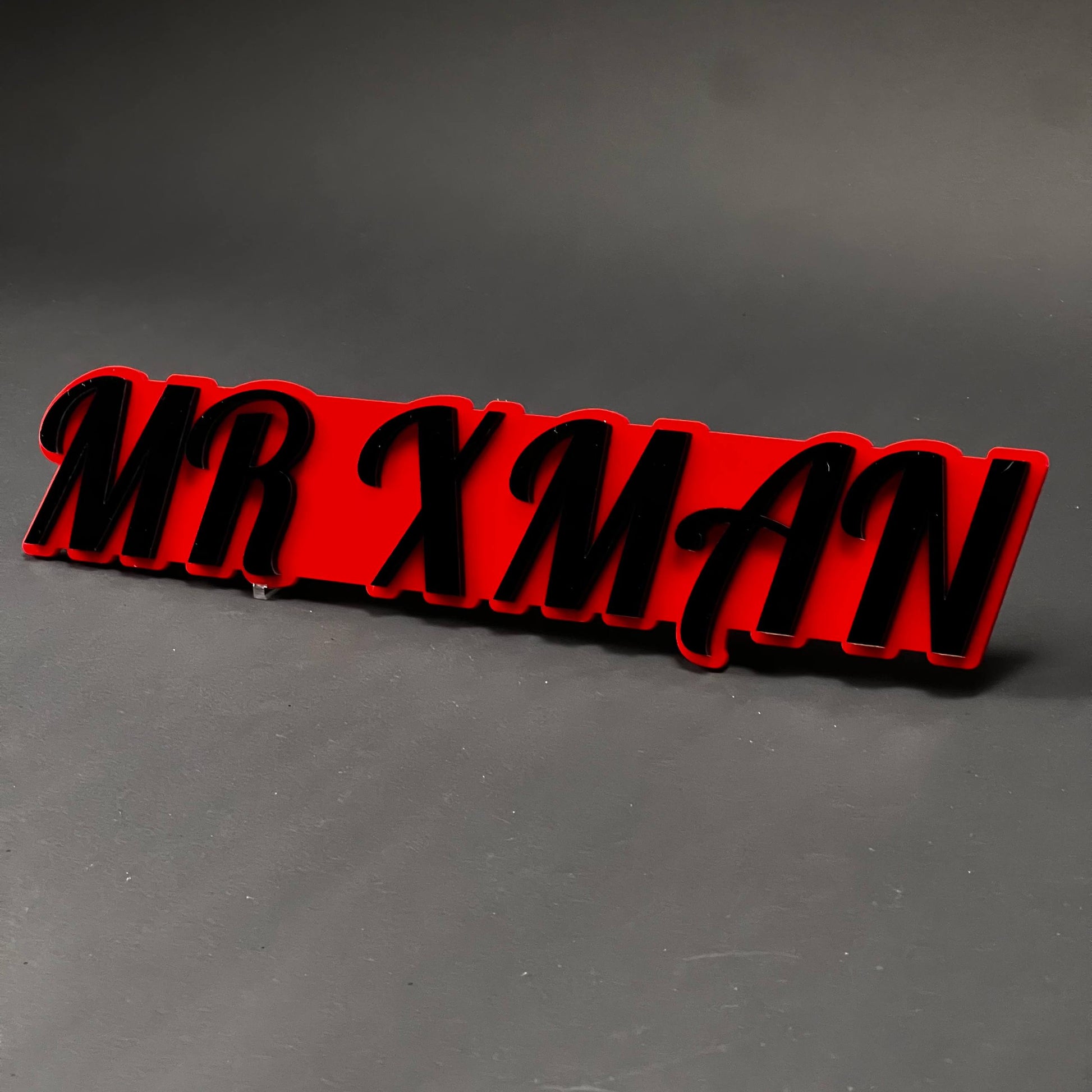 1PC MR XMAN 3D Acrylic Badge - Car Truck Emblem Fender Tailgate Trunk Sticker