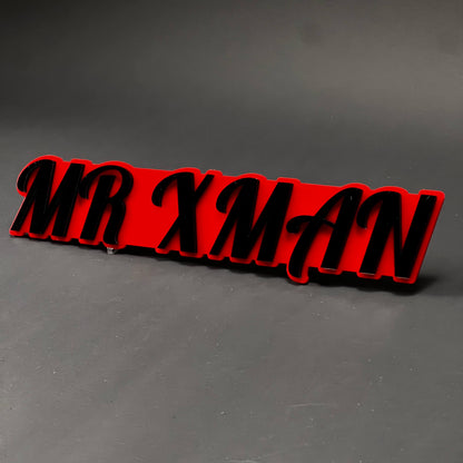 1PC MR XMAN 3D Acrylic Badge - Car Truck Emblem Fender Tailgate Trunk Sticker