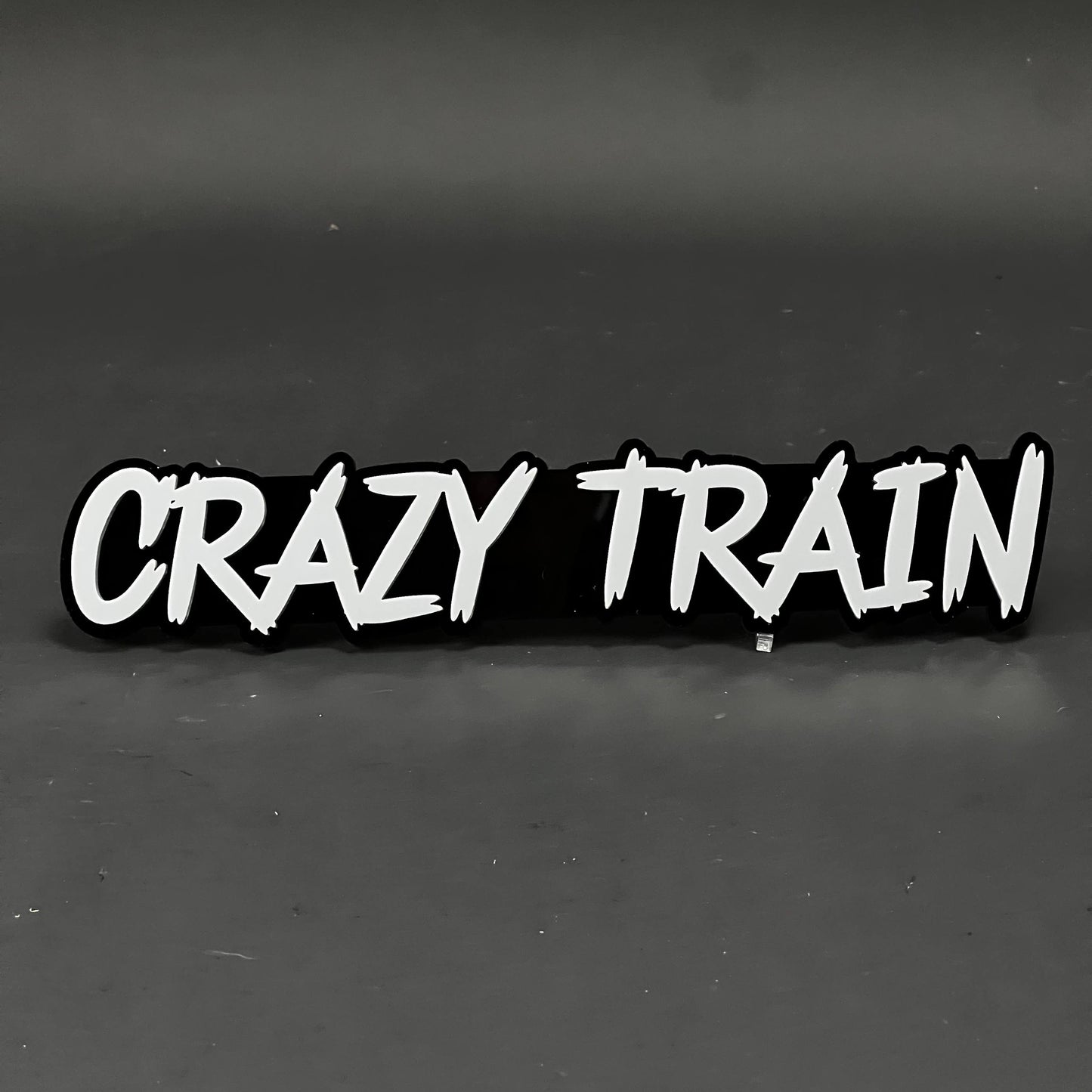 1PC Crazy Train 3D Acrylic Badge - Car Truck Emblem Fender Sticker
