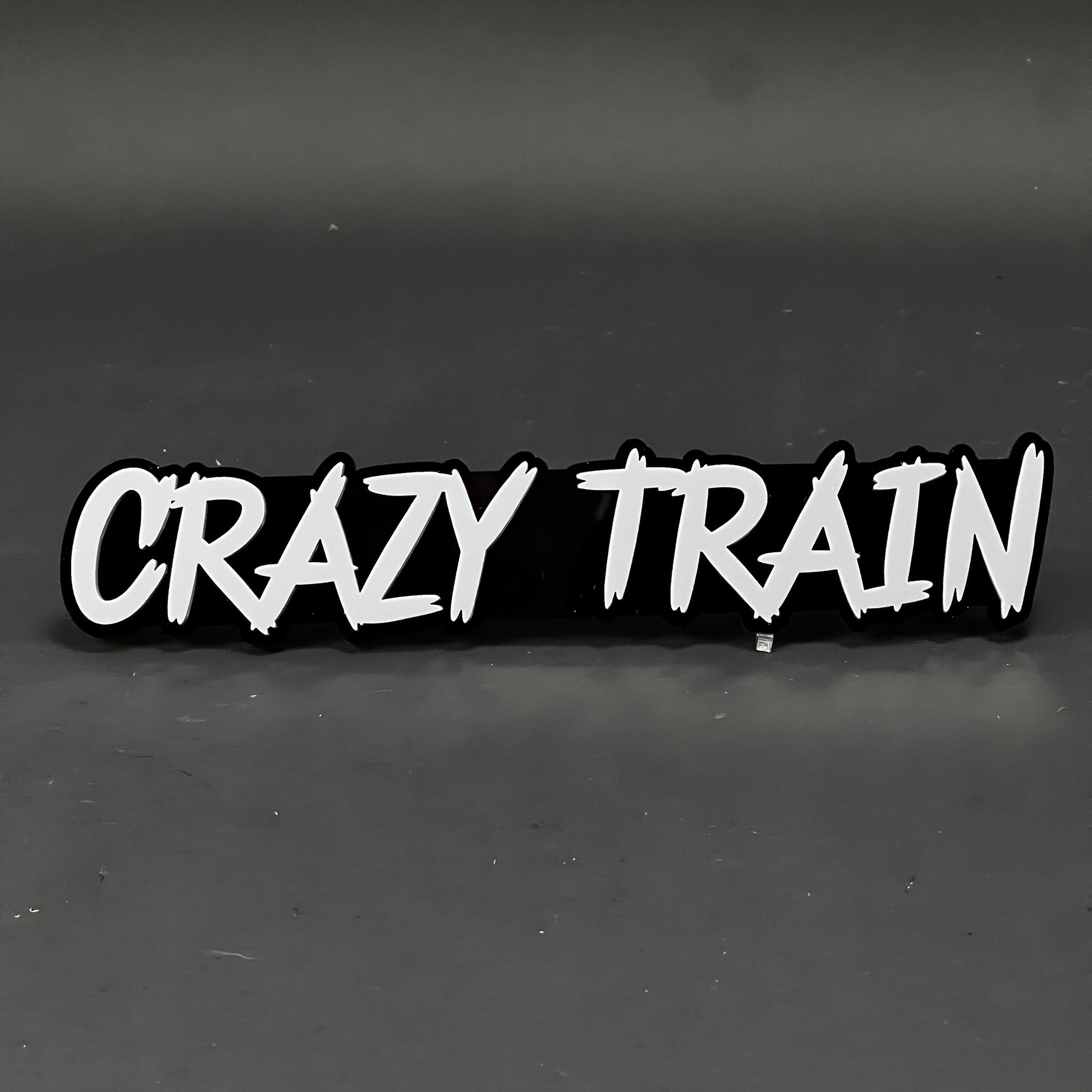 1PC Crazy Train 3D Acrylic Badge - Car Truck Emblem Fender Sticker