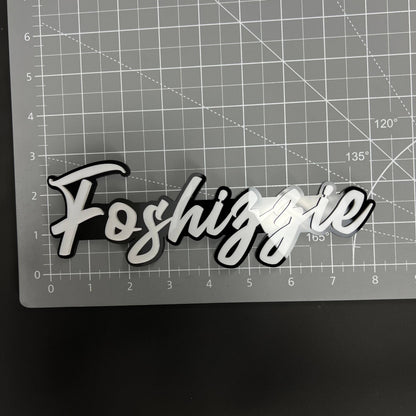 1PC Foshizzie 3D Acrylic Badge - Car Truck Emblem Fender Tailgate Trunk Sticker