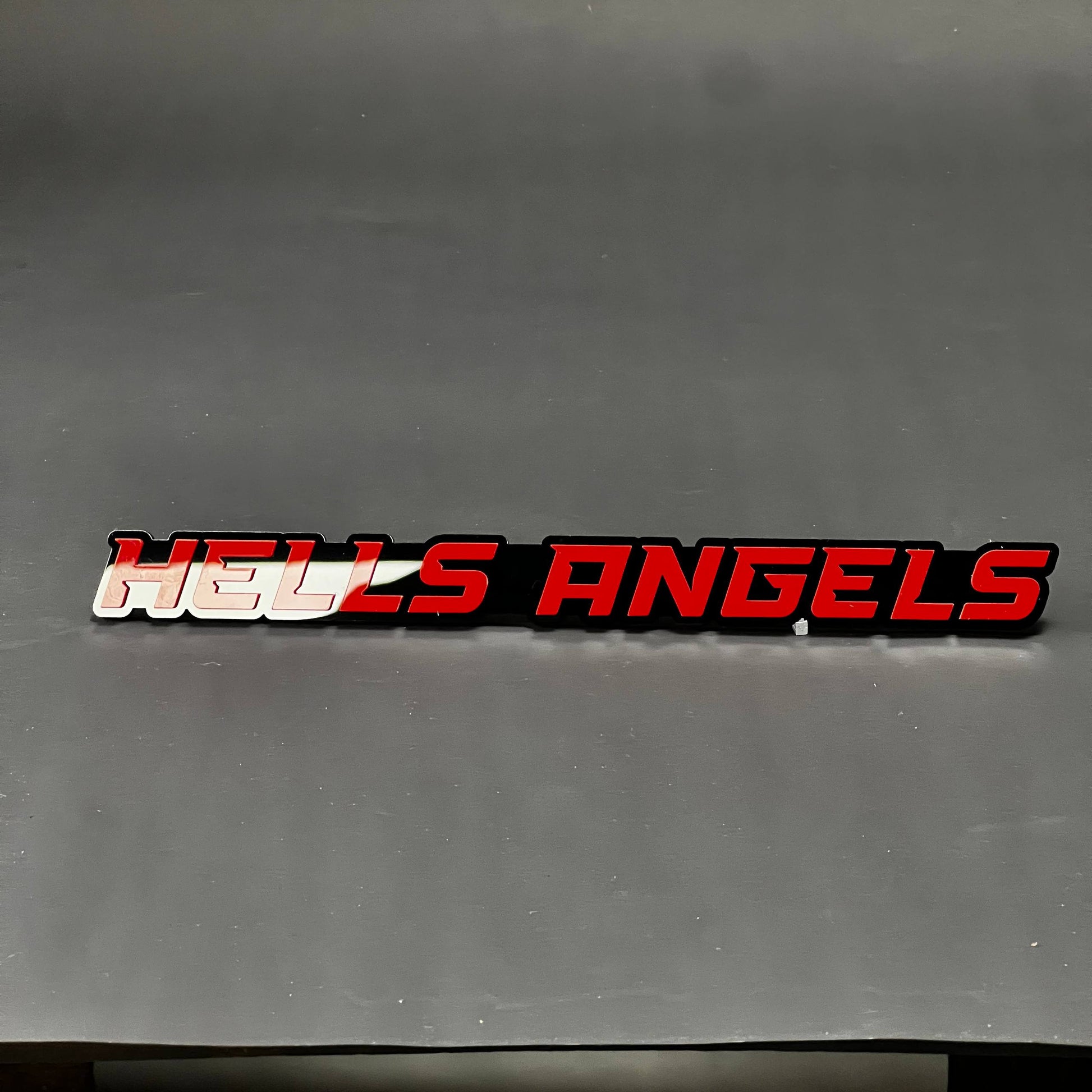 1PC HELLS ANGELS 3D Acrylic Badge - Car Truck Emblem Fender Sticker