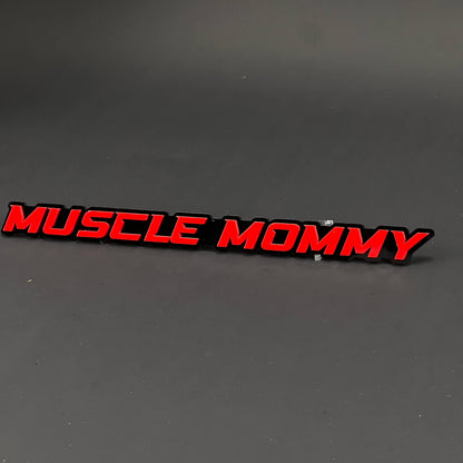 1PC MUSCLE MOMMY 3D Acrylic Badge - Car Truck Emblem Fender Sticker