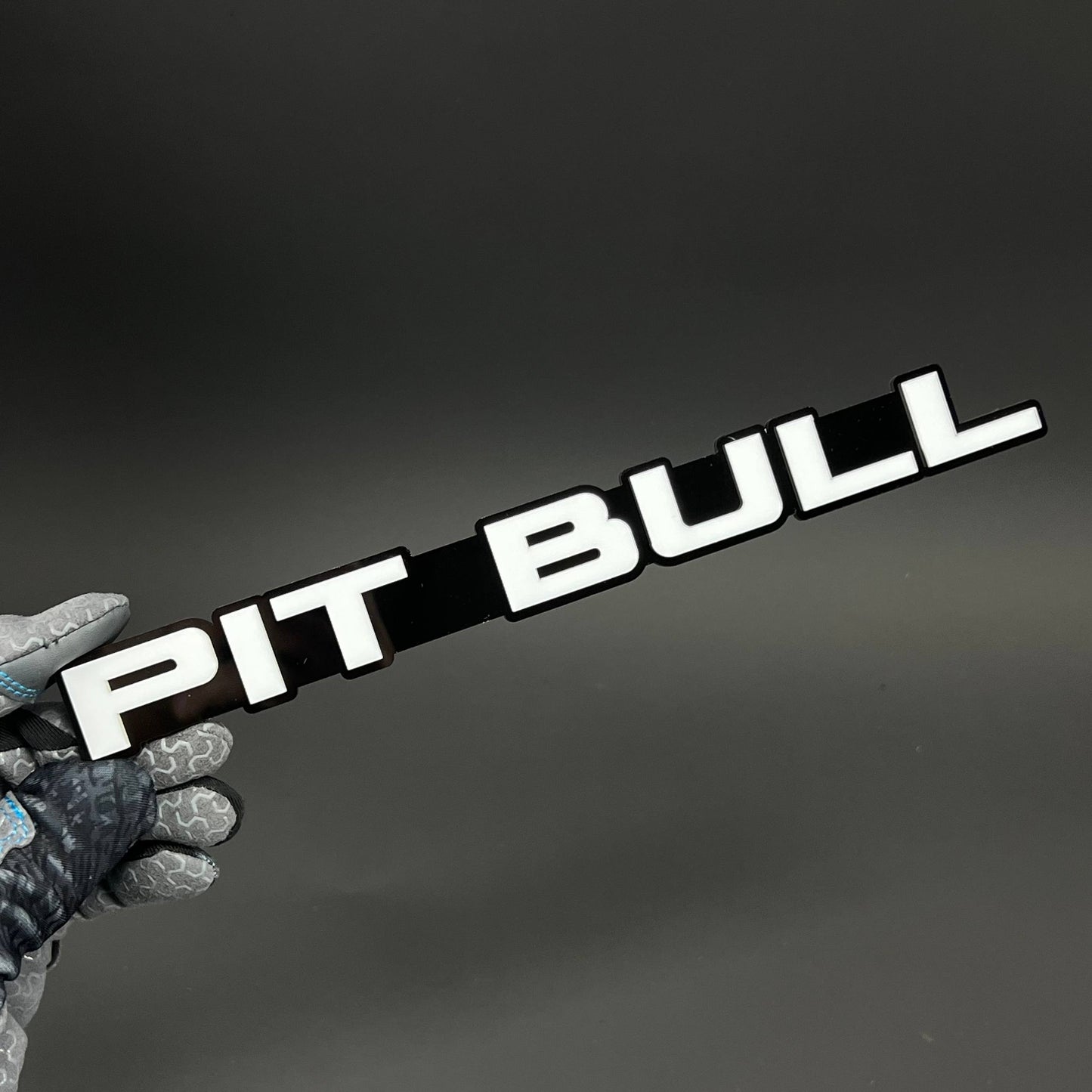 1PC PIT BULL 3D Acrylic Badge - Car Truck Emblem Fender Tailgate Trunk Sticker