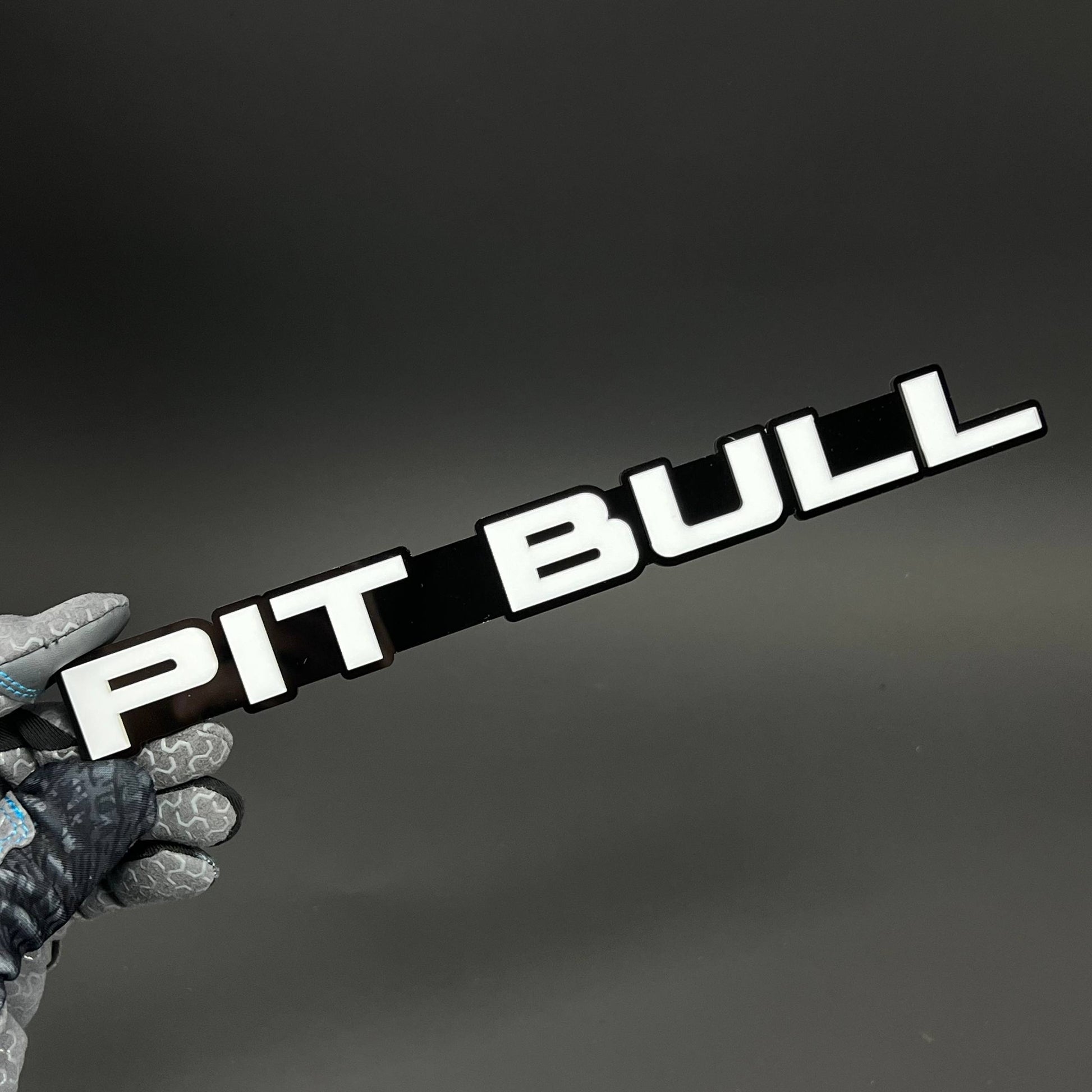 1PC PIT BULL 3D Acrylic Badge - Car Truck Emblem Fender Tailgate Trunk Sticker