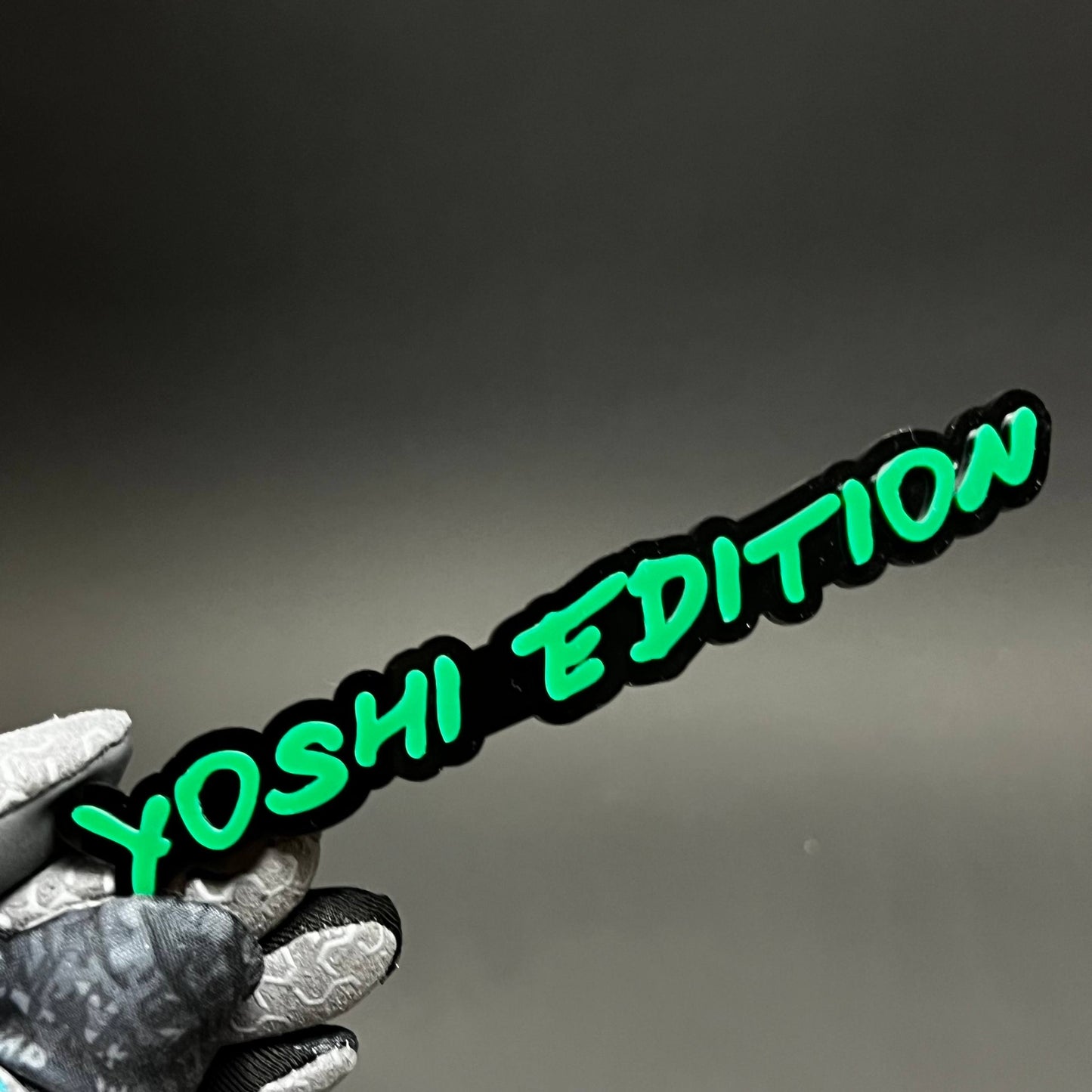 1PC YOSHI EDITION 3D Acrylic Badge - Car Truck Emblem Fender Sticker