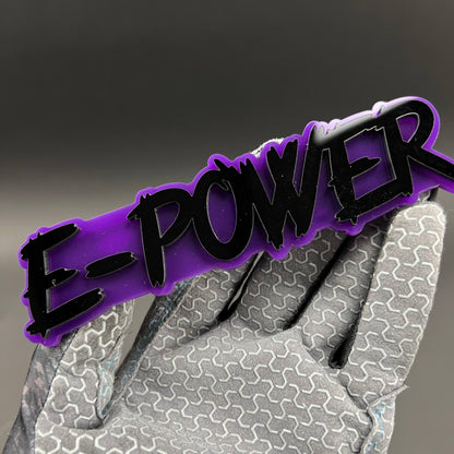 1PC E-POWER 3D Acrylic Badge - Car Truck Emblem Fender Tailgate Trunk Sticker