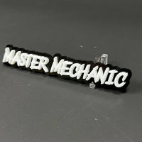 1PC MASTER MECHANIC 3D Acrylic Badge - Car Truck Emblem Fender Sticker
