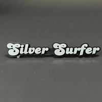 1PC Silver Surfer 3D Acrylic Badge - Car Truck Emblem Fender Sticker