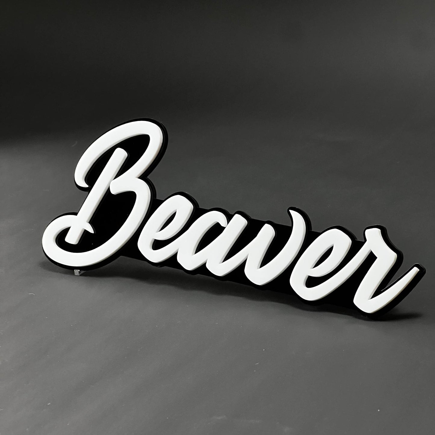 1PC Beaver 3D Acrylic Badge - Car Truck Emblem Fender Tailgate Trunk Sticker