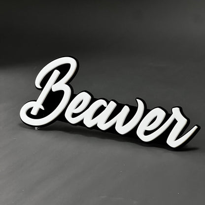 1PC Beaver 3D Acrylic Badge - Car Truck Emblem Fender Tailgate Trunk Sticker