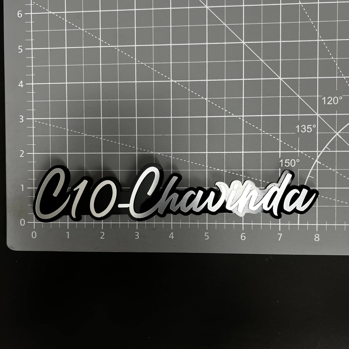 1PC C10-Chavinda 3D Acrylic Badge - Car Truck Emblem Fender Sticker