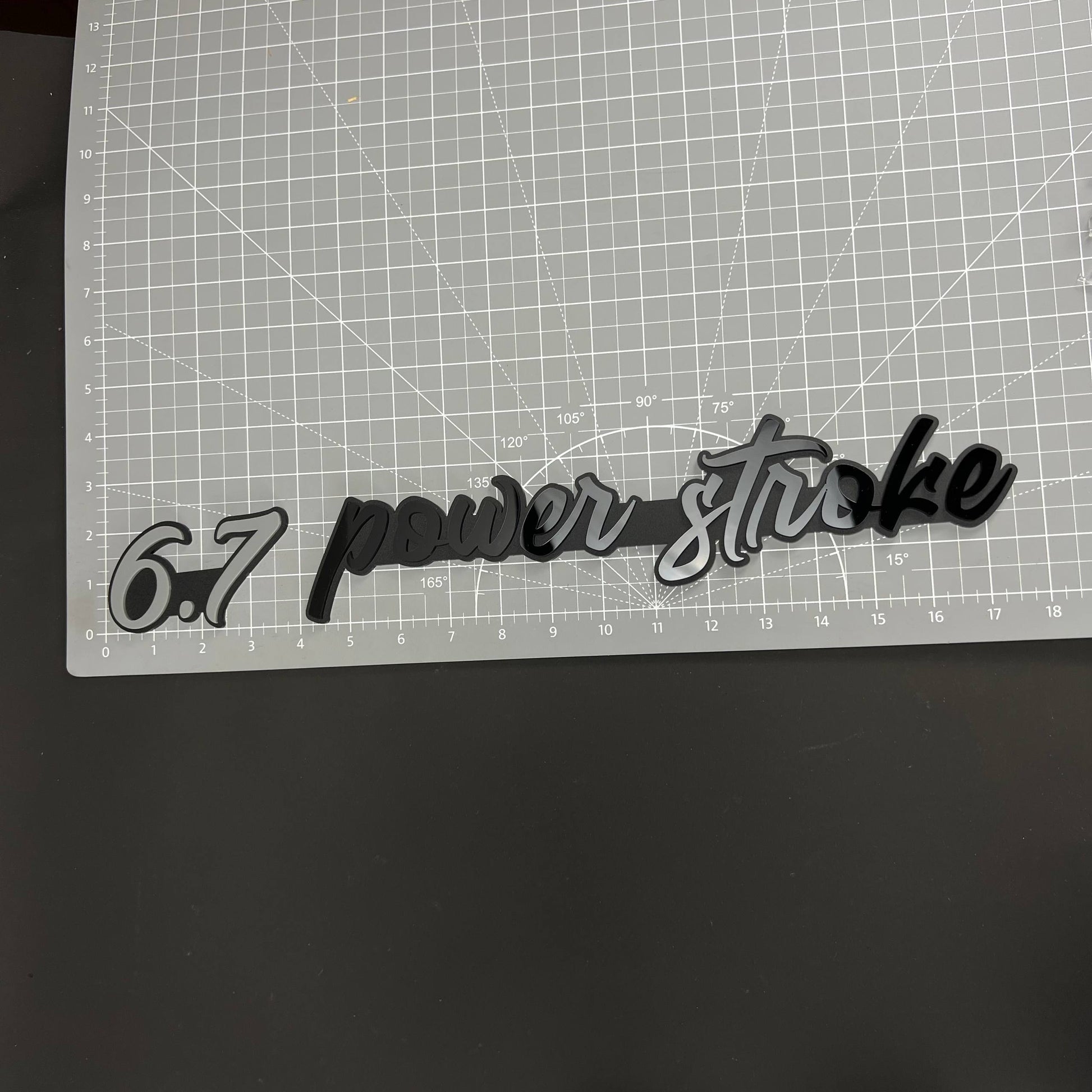 1PC 6.7 power stroke 3D Acrylic Badge - Car Truck Emblem Fender Sticker