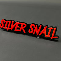 1PC SILVER SNAIL 3D Acrylic Badge - Car Truck Emblem Fender Sticker