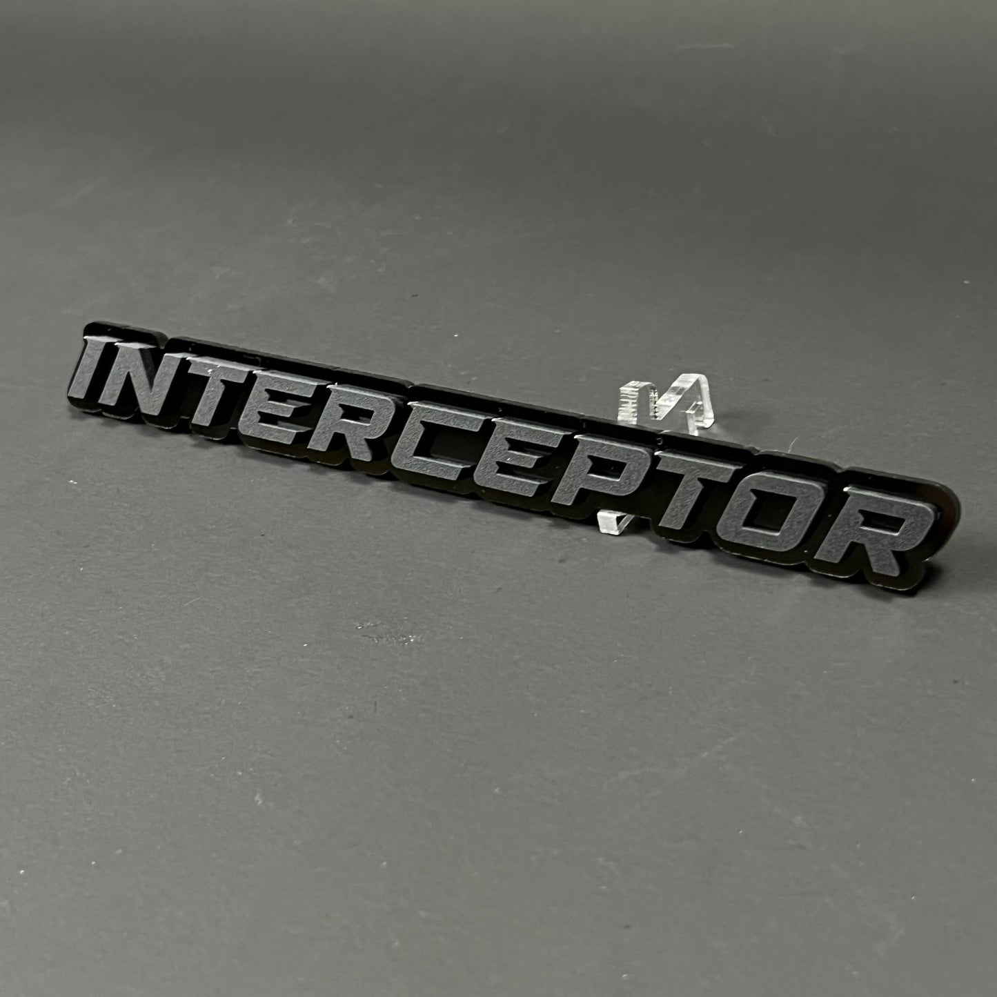 1PC INTERCEPTOR 3D Acrylic Badge - Car Truck Emblem Fender Sticker