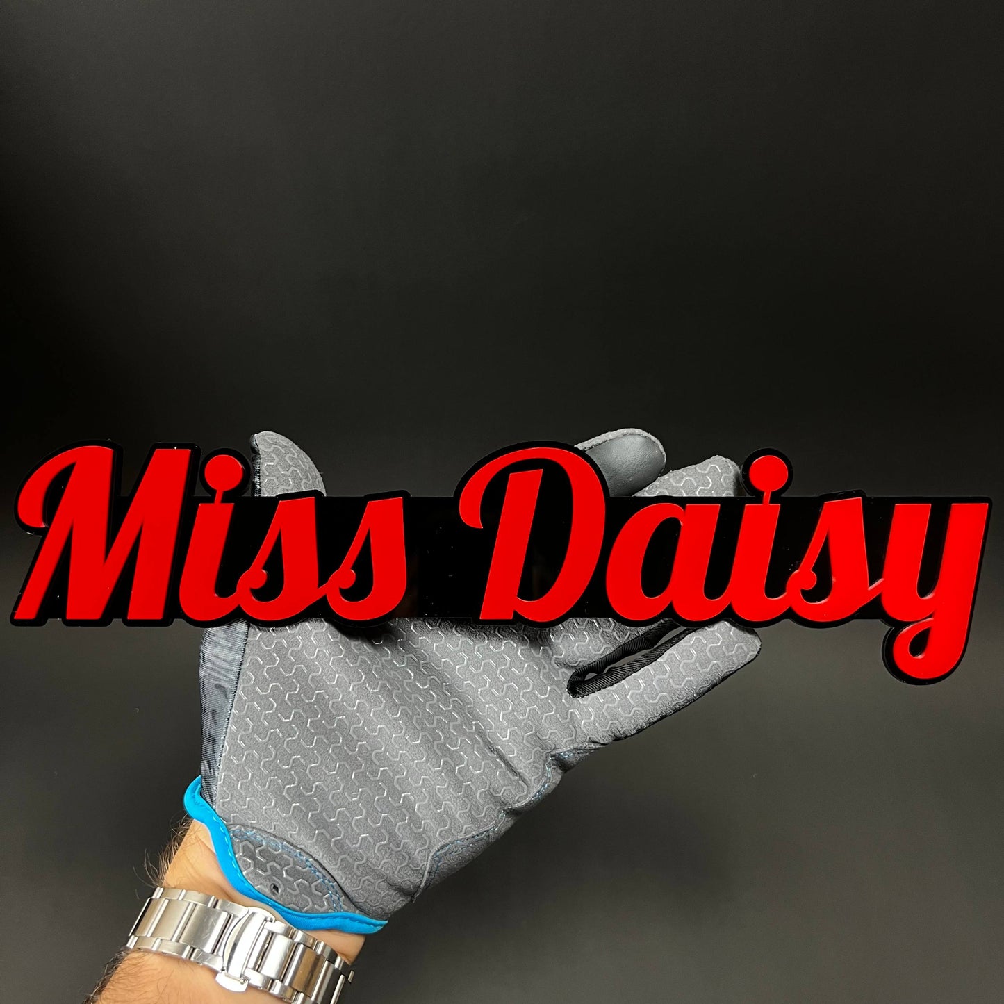 1PC Miss Daisy 3D Acrylic Badge - Car Truck Emblem Fender Tailgate Trunk Sticker