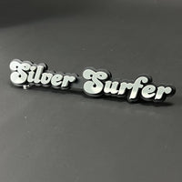 1PC Silver Surfer 3D Acrylic Badge - Car Truck Emblem Fender Sticker