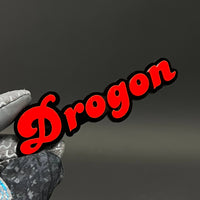 1PC Drogon 3D Acrylic Badge - Car Truck Emblem Fender Tailgate Trunk Sticker
