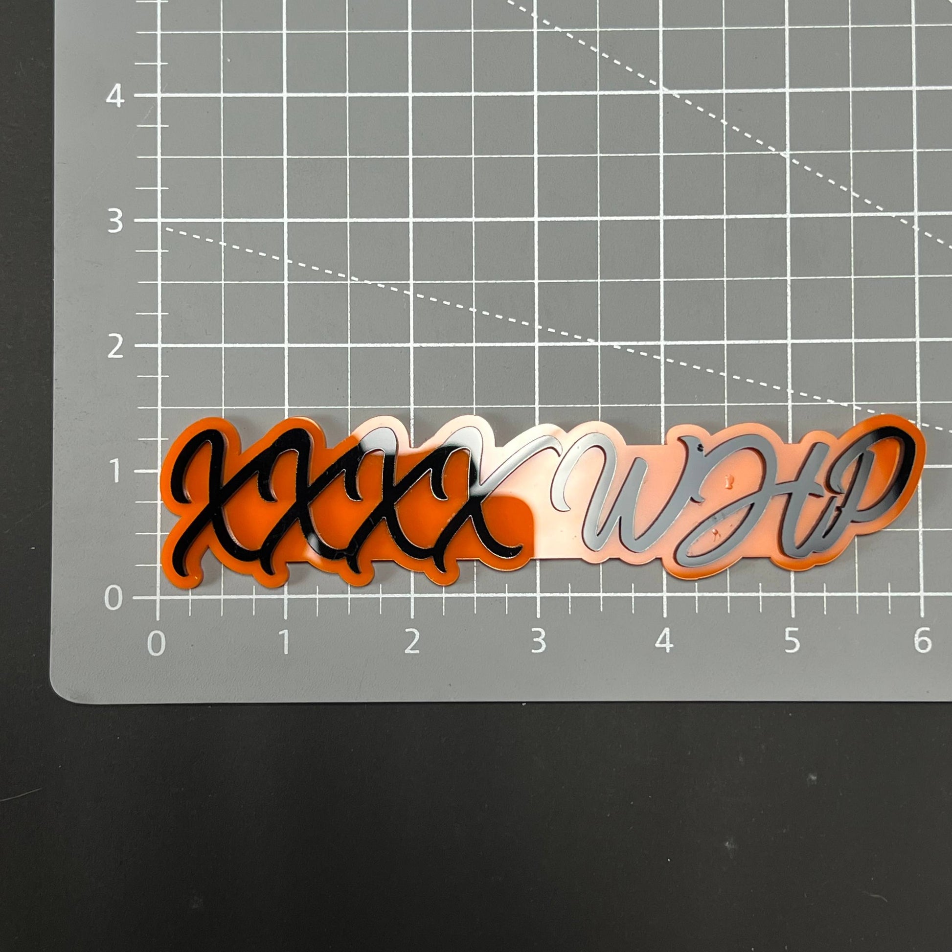 1PC XXXX WHP 3D Acrylic Badge - Car Truck Emblem Fender Tailgate Trunk Sticker