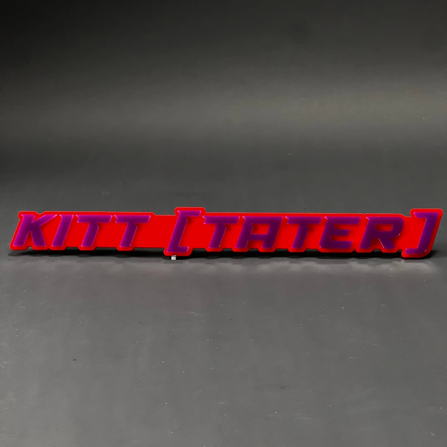 1PC KITT [TATER] 3D Acrylic Badge - Car Truck Emblem Fender Sticker