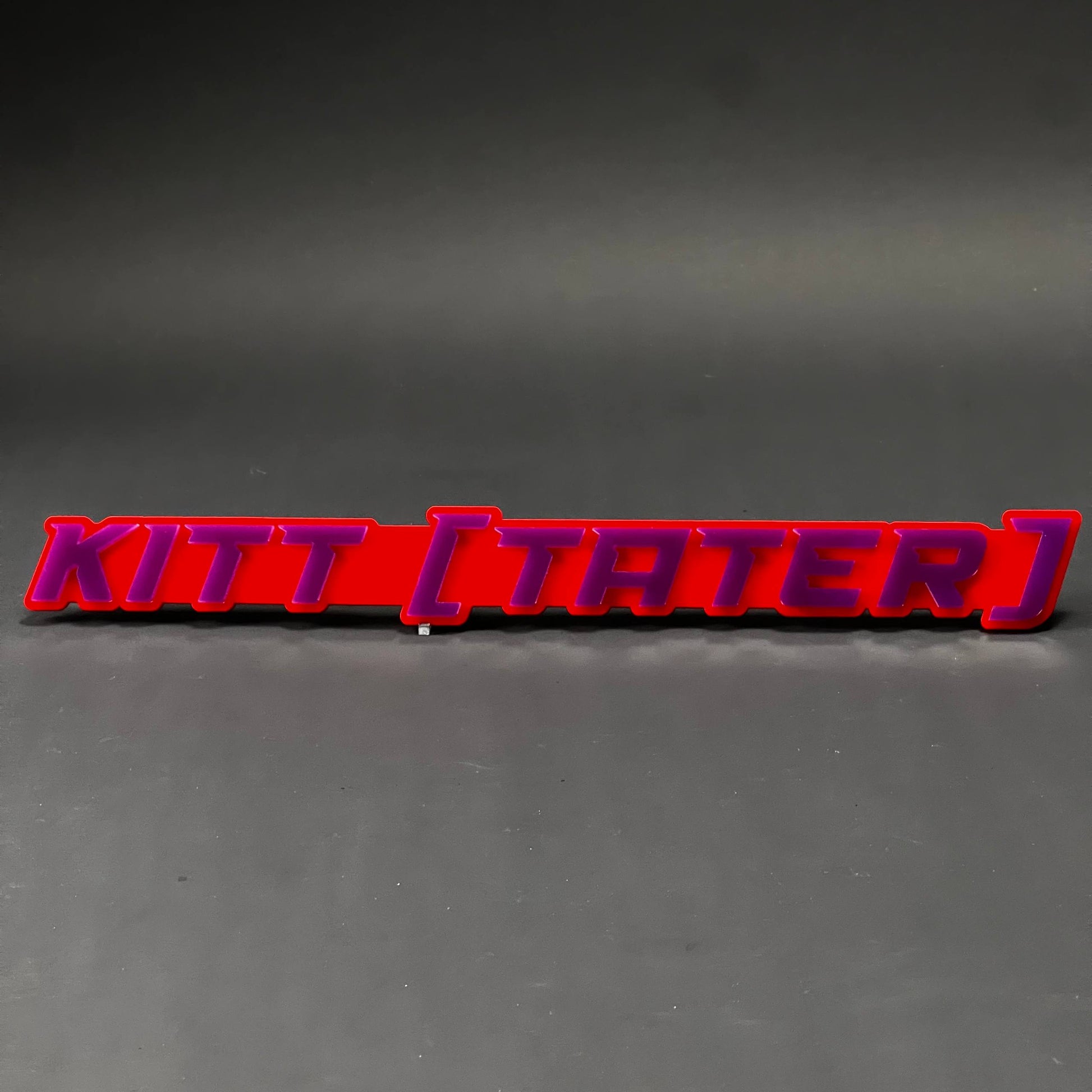 1PC KITT [TATER] 3D Acrylic Badge - Car Truck Emblem Fender Sticker