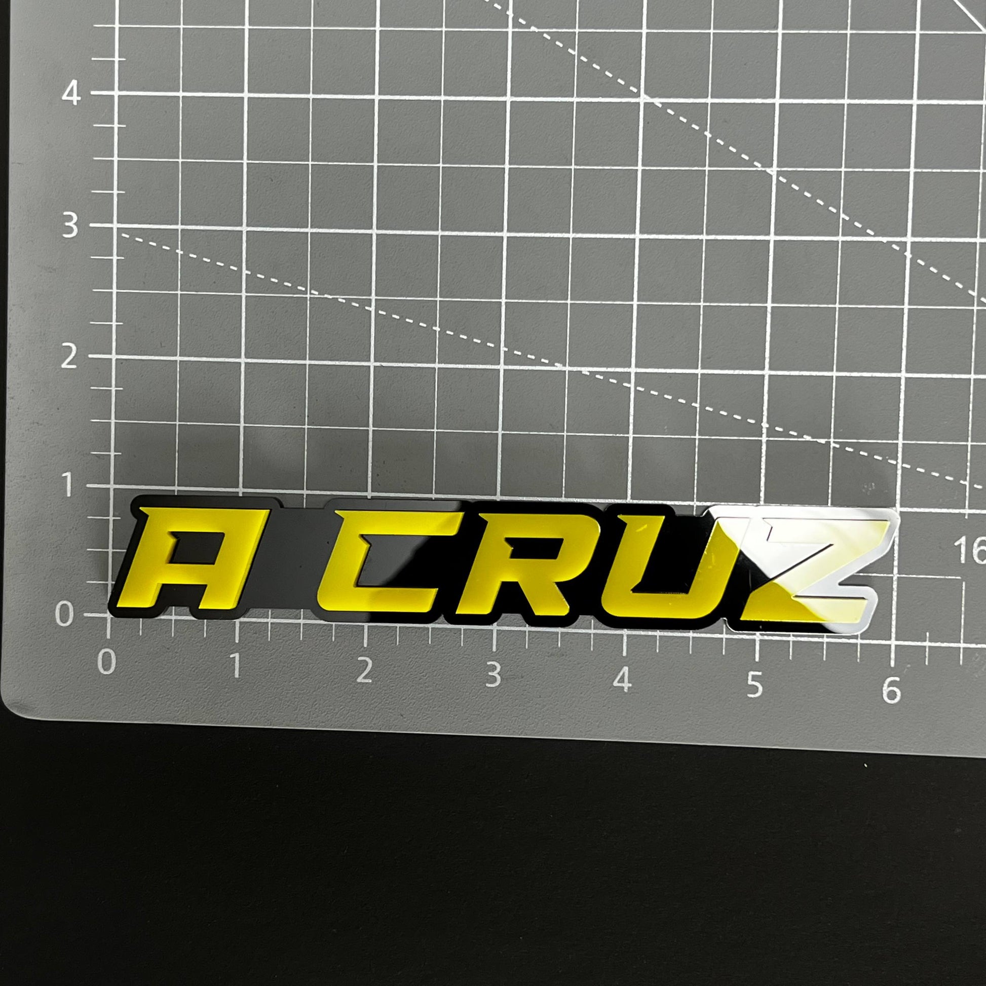 1PC A CRUZ 3D Acrylic Badge - Car Truck Emblem Fender Tailgate Trunk Sticker