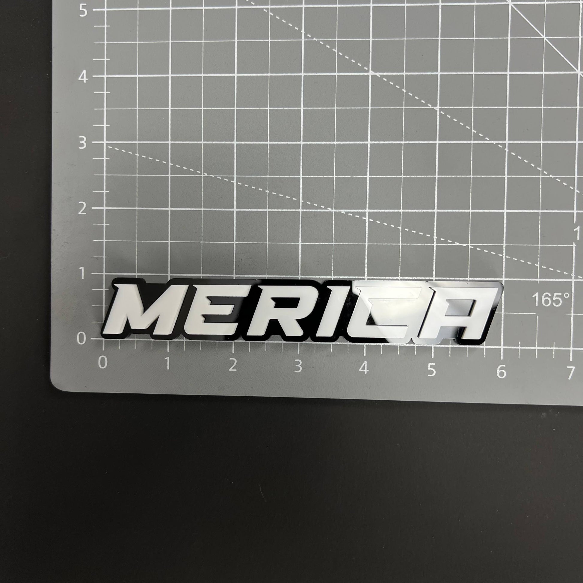 1PC MERICA 3D Acrylic Badge - Car Truck Emblem Fender Tailgate Trunk Sticker