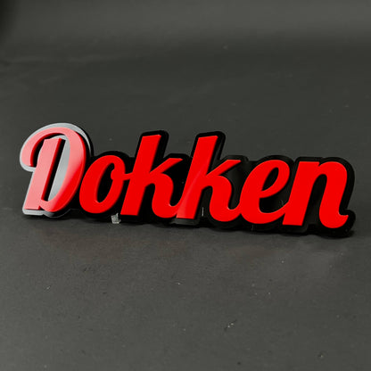 1PC Dokken 3D Acrylic Badge - Car Truck Emblem Fender Tailgate Trunk Sticker