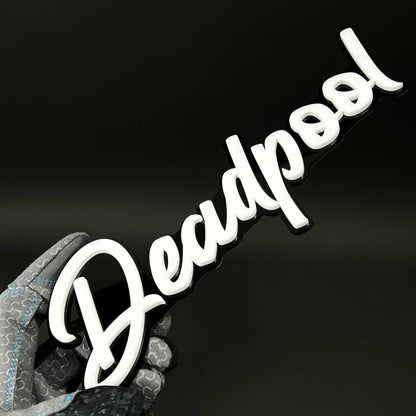 1PC Deadpool 3D Acrylic Badge - Car Truck Emblem Fender Tailgate Trunk Sticker