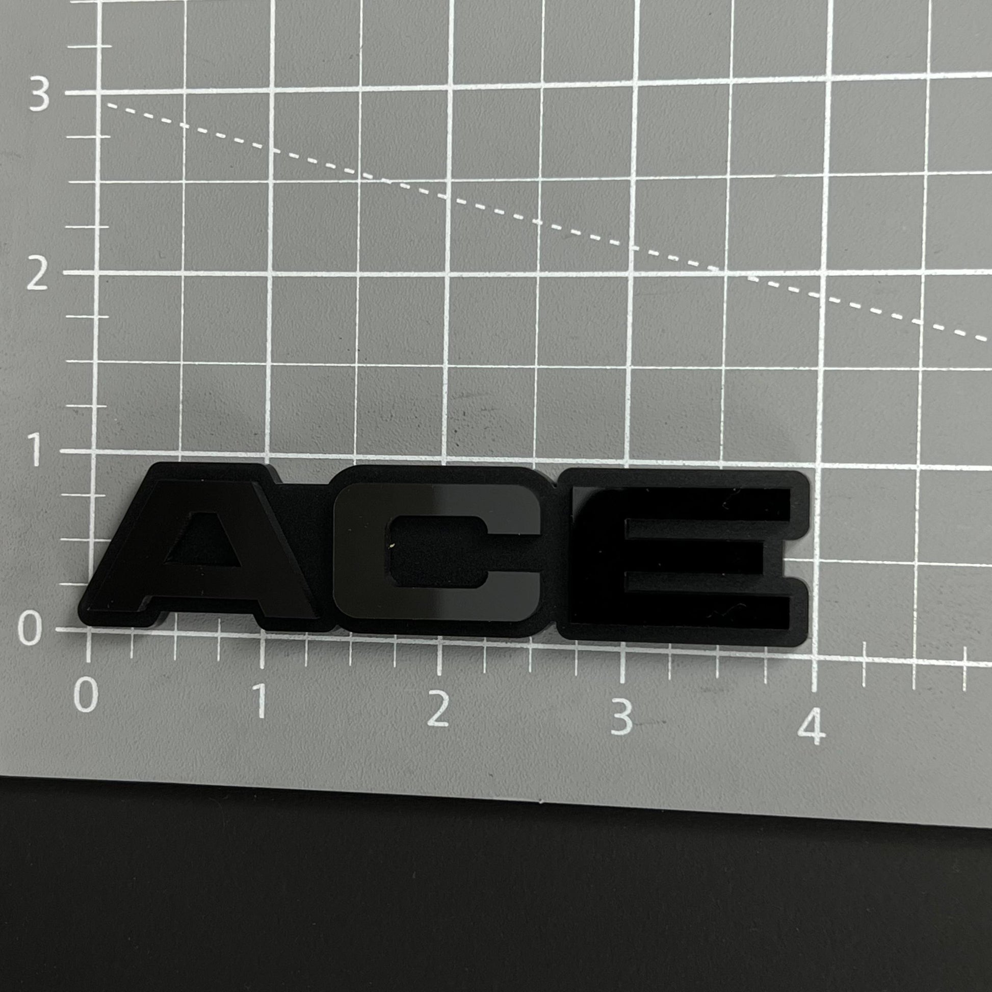 1PC ACE 3D Acrylic Badge - Car Truck Emblem Fender Tailgate Trunk Sticker