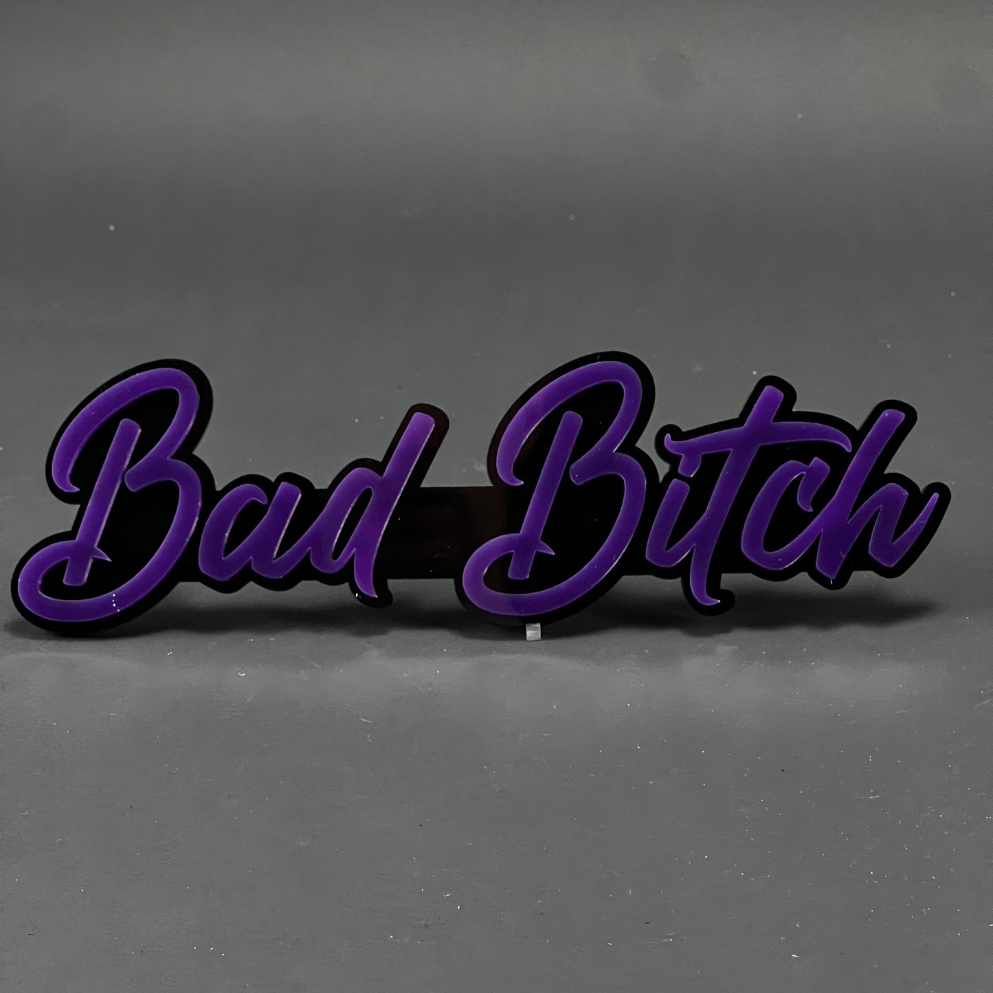 1PC Bad Bitch 3D Acrylic Badge - Car Truck Emblem Fender Tailgate Trunk Sticker