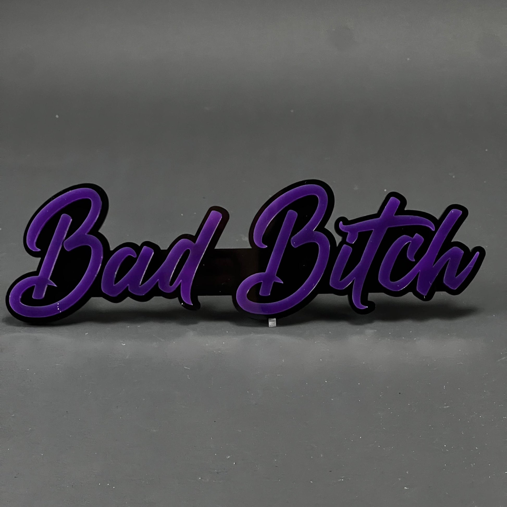 1PC Bad Bitch 3D Acrylic Badge - Car Truck Emblem Fender Tailgate Trunk Sticker
