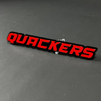 1PC QUACKERS 3D Acrylic Badge - Car Truck Emblem Fender Tailgate Trunk Sticker