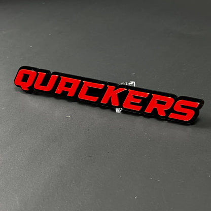 1PC QUACKERS 3D Acrylic Badge - Car Truck Emblem Fender Tailgate Trunk Sticker