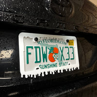 1PC License Plate Frame 3D Acrylic Badge - Car Truck Emblem Fender Sticker