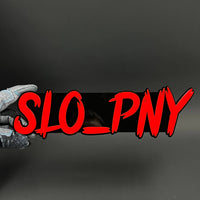 1PC SLO_PNY 3D Acrylic Badge - Car Truck Emblem Fender Tailgate Trunk Sticker