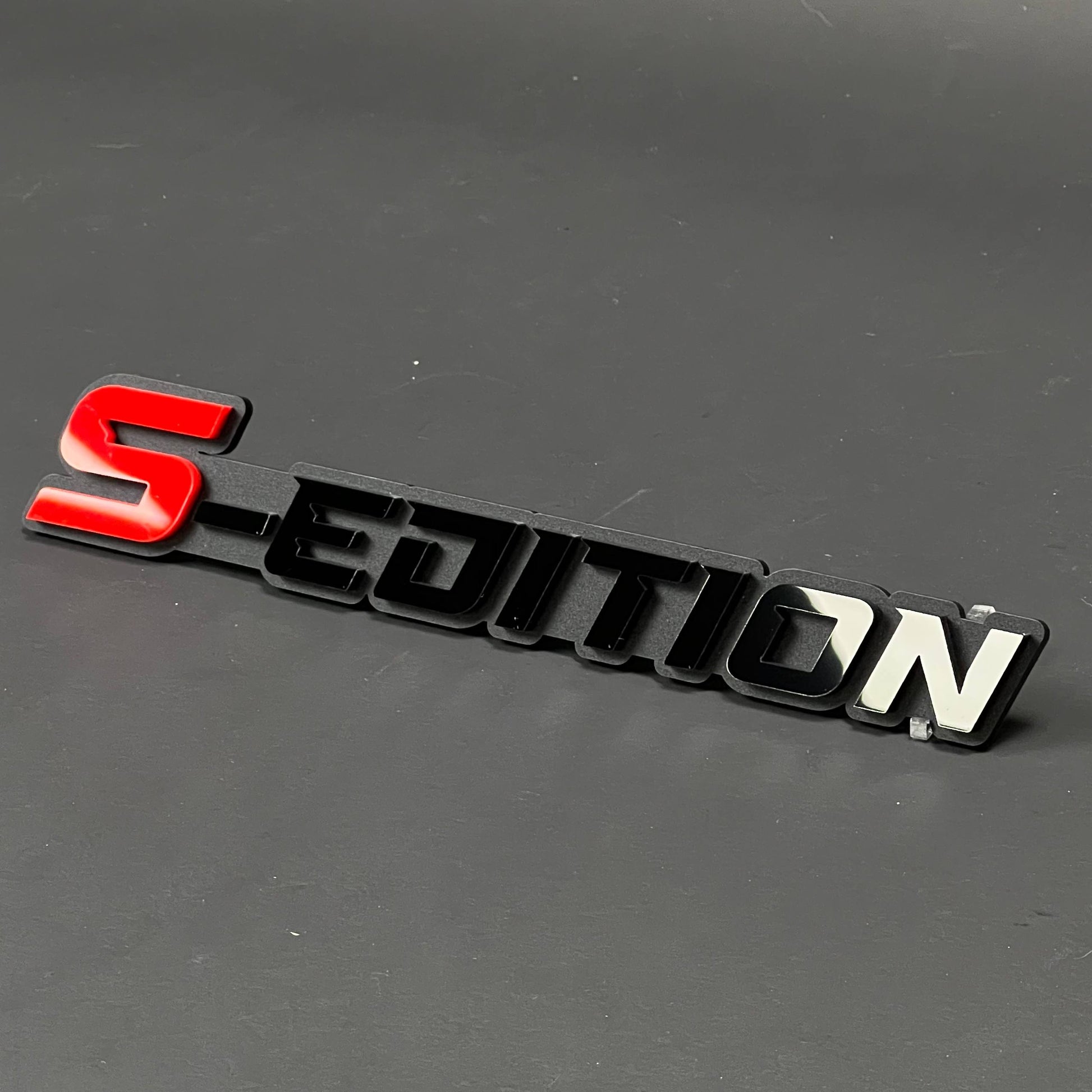 1PC S-EDITION 3D Acrylic Badge - Car Truck Emblem Fender Tailgate Trunk Sticker