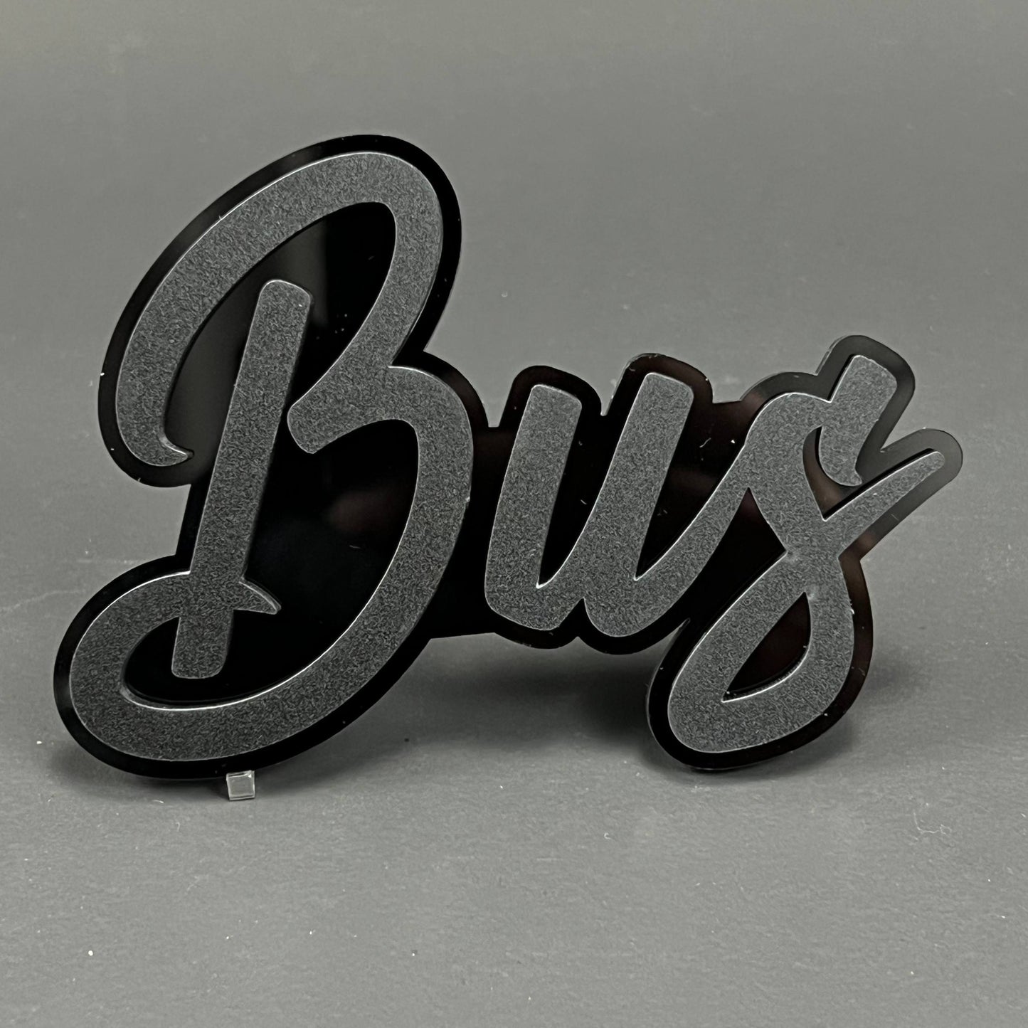 1PC Bus 3D Acrylic Badge - Car Truck Emblem Fender Tailgate Trunk Sticker